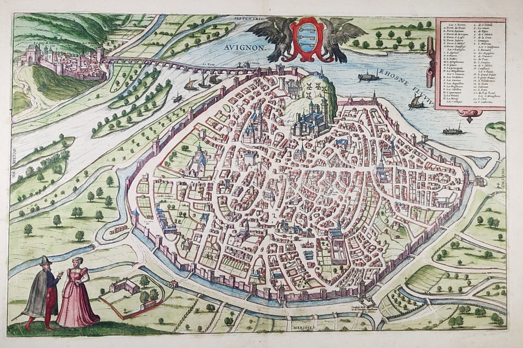 A map of Avignon from the Horowitz Collection